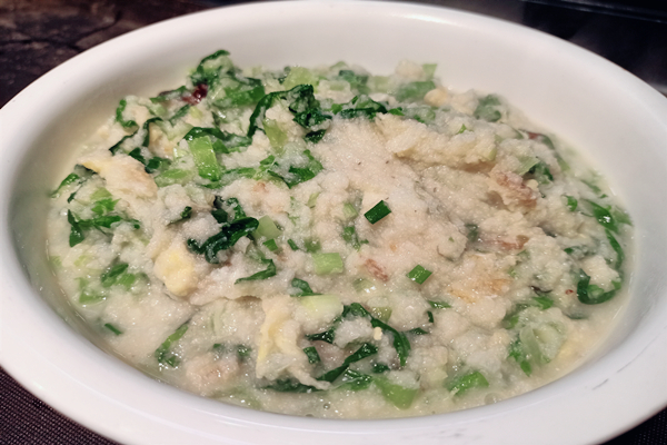 青菜豆腐渣