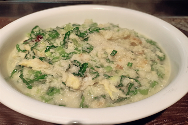 青菜豆腐渣